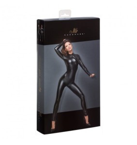 Noir Handmade (GE) F162 Powerwetlook overall with leash and two-way zipper XL