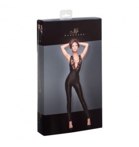 Noir Handmade (GE) F167 Sleeveless powerwetlook overall with lace M