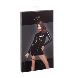 Noir Handmade (GE) F187 PVC mini dress with black 2-way zipper in the front S