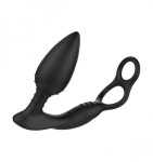 WIBRUJĄCY KOREK ANALNY Z PIERŚCIENIEM NA PENISA - Nexus Simul8