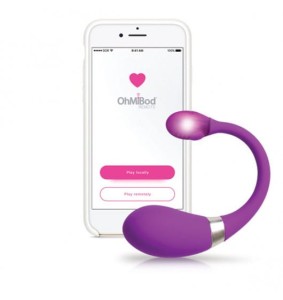Wibrujace jajeczko z aplikacją - Kiiroo OhMiBod Esca2 Purple