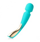 BEZPRZEWODOWY DUŻY MASAŻER  - Lelo Smart Wand 2 Large Aqua