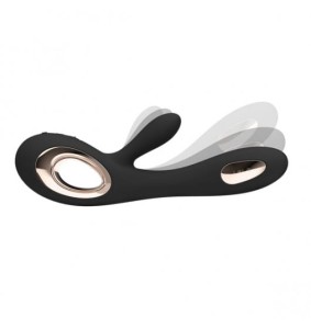 LUKSUSOWY WIBRATOR KRÓLICZEK - Lelo Soraya Wave Black