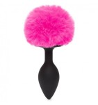 Happy Rabbit (UK) Happy Rabbit Bunny Tail Butt Plug Black Medium