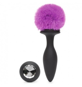 Happy Rabbit (UK) Happy Rabbit Vibrating Butt Plug Black Medium