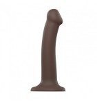 Strap-on-me (FR) Silicone Bendable Dildo Double Density Chocolate M