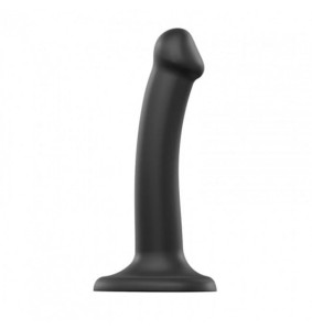 Strap-on-me (FR) Silicone Bendable Dildo Double Density Black S
