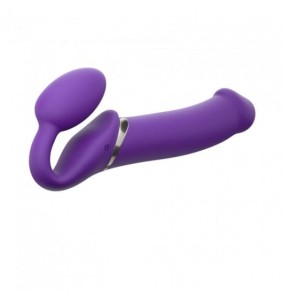 WIBRUJĄCY STRAP-ON - Strap-on-me Purple XL