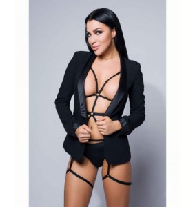 Promees (PL) Vanessa black body harness