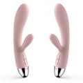 Wibrator ze stymulatorem - Svakom Alice Rabbit Vibrator Pale Pink