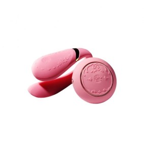 Wibrator dla Par z aplikacją i pilotem - Zalo Fanfan Set Rouge Pink