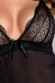 Bielizna-CLARISSE CHEMISE black XXL/XXXL - Casmir