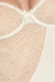 Bielizna-CREDA CHEMISE cream XXL/XXXL - Casmir