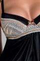 Bielizna-DEMI CHEMISE black XXL/XXXL - Casmir