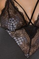 Bielizna-GIORGIA CHEMISE black L/XL - Casmir