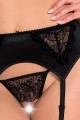 Bielizna-LAUREN SET WITH OPEN BRA black S/M - Casmir