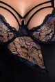 Bielizna-MEREDITH CORSET black XXL/XXXL - Casmir