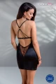 Bielizna-MIRELLA CHEMISE black S/M - Casmir