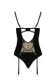 Bielizna-VICTORIA CORSET black L/XL - Casmir