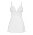 Bielizna-810-BAB-2 babydoll i stringi biała L/XL