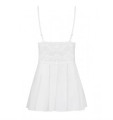 Bielizna-810-BAB-2 babydoll i stringi biała L/XL
