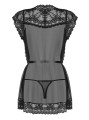 Bielizna-854-PEI-1 szlafrok i stringi  S/M