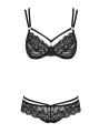 Bielizna-860-SET-1 komplet 2-częściowy czarny L/XL