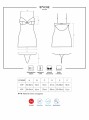 Bielizna-871-CHE-2 koszulka i stringi  S/M