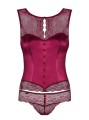 Bielizna- Miamor gorset i stringi bordowy L/XL