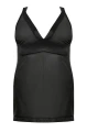 Samara black chemise L+ ( czarna halka )