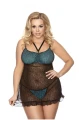 Tamara black chemise XXL+ ( czarna halka )