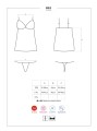 Bielizna- 862-CHE-1 koszulka i stringi L/XL