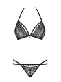 Bielizna-838-SET-1 komplet 2-częściowy czarny  S/M