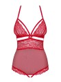 Bielizna-838-TED-3 body otwarte czerwone  S/M