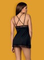 Bielizna-Lolitte babydoll i stringi czarna  S/M