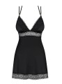 Bielizna-Lolitte babydoll i stringi czarna  S/M