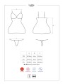 Bielizna-Lolitte babydoll i stringi czarna  S/M