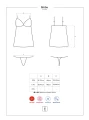 Bielizna-Shibu koszulka i stringi czarna L/XL