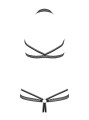 Bielizna-Darkie body otwarte czarne  S/M