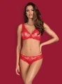 Bielizna-853-SET-3 komplet czerwony  S/M