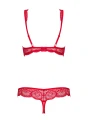 Bielizna-853-SET-3 komplet czerwony  S/M