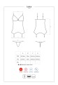 Bielizna-Letica gorset i stringi czarny  S/M