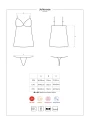 Bielizna-Jolierose koszulka i stringi czerwone  S/M