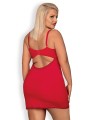 Bielizna-Jolierose koszulka i stringi czerwone XXL