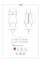Bielizna-Laluna gorset i stringi czarny  S/M