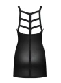 Bielizna-Leatheria koszulka i stringi czarna  S/M