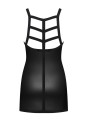 Bielizna-Leatheria koszulka i stringi czarna L/XL