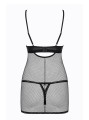 Bielizna-Redella koszulka i stringi czarna L/XL