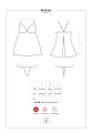 Bielizna-Behindy babydoll i stringi czarne  S/M