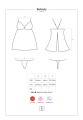 Bielizna-Behindy babydoll i stringi czarne L/XL
